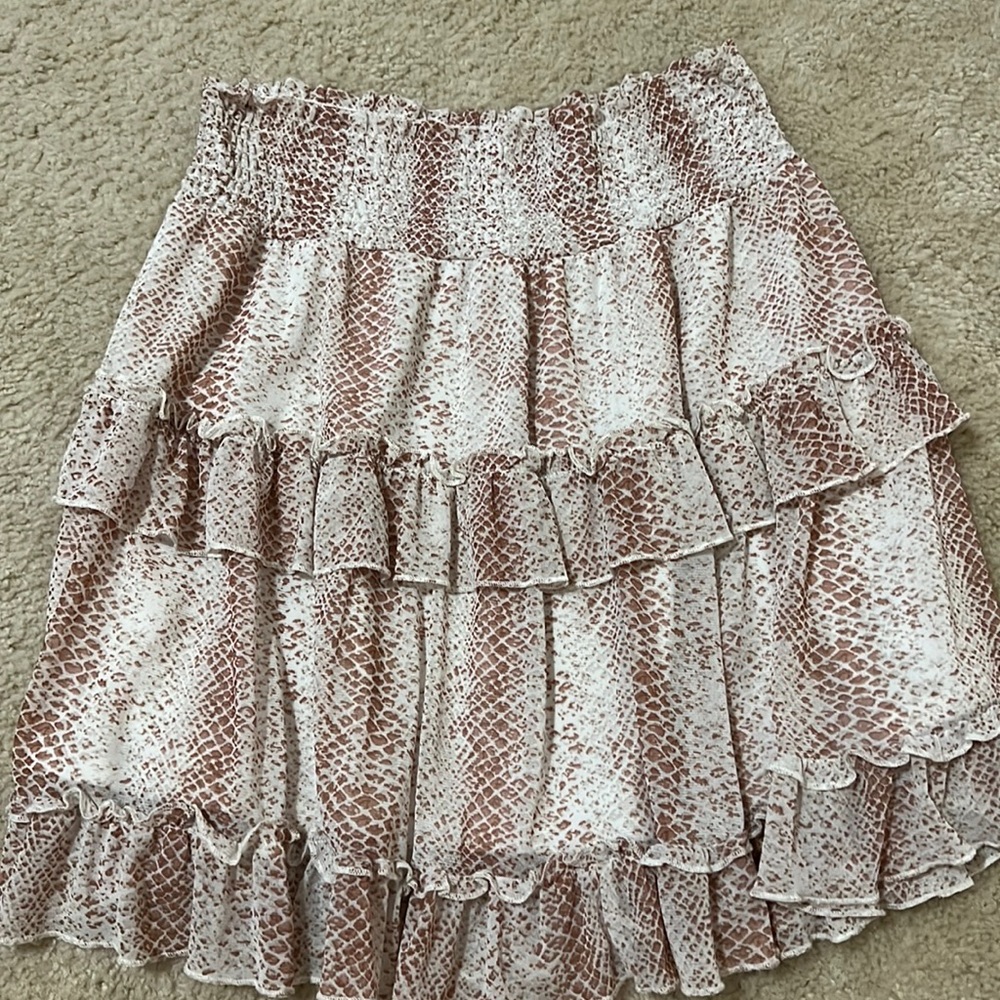 Snake print skirt
